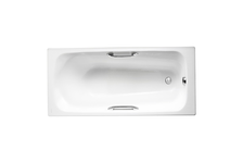 Ванна стальная 170x75 см, 1.8 мм, белая с ручками 1-й сорт 