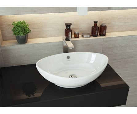 Умывальник на столешницу овал Гамма 56 KIROVIT Фотография_1