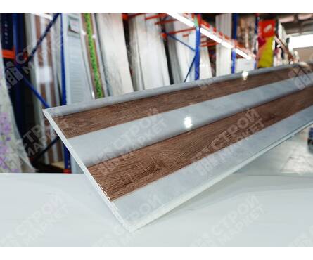 Панель ПВХ Люкс Грей Селект Вуд 250x2700x8 мм (0.675 м²) Фотография_2