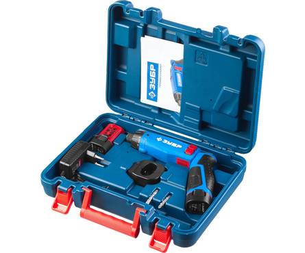 Отвертка аккумуляторная ЗУБР Профессионал трансформер, в кейсе Фотография_8