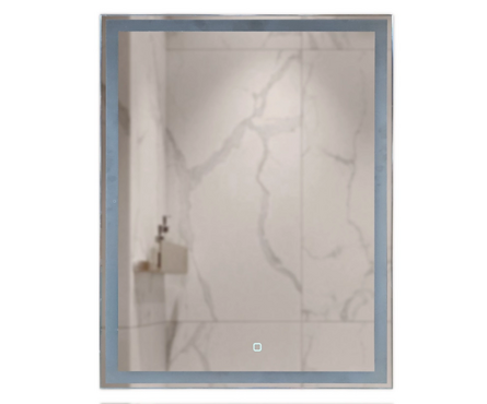 Зеркало 600х800 мм Норма-Лайт сенсорный выключатель светодиодная подсветка MIXLINE Фотография_1