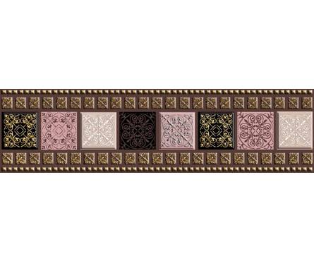 Фриз Арабеска мозаика коричневый (60*200)мм 1 сорт Фотография_0