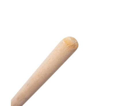 Лопата снеговая пластиковая 480х360 мм с деревянным черенком с планкой Фотография_1