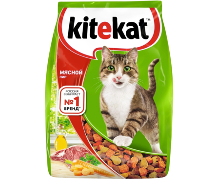 Корм сухой Kitekat для кошек «Мясной пир» с мясом, 1.9 кг Фотография_0