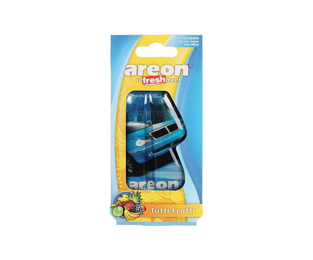 Ароматизатор автомобильный картонный подвесной гелевый тутти-фрутти AREON Фотография_0