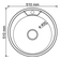 Мойка D51 (0.8 мм) круг выпуск 3 1/2 18 см с сифоном ДЕКОР MIXLINE Фотография_1