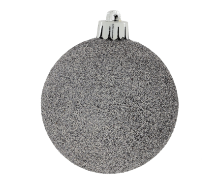 Набор елочных шаров 6/5/4/3 см серебро (40 шт/уп) Фотография_2