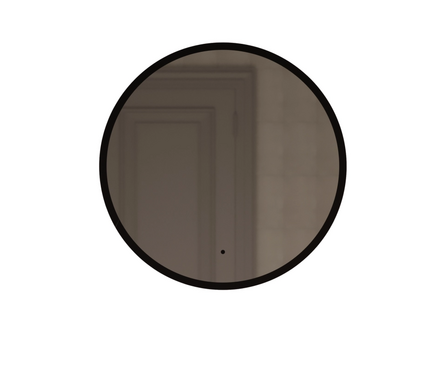 Зеркало круглое 600 мм Монако бесконт. сенсор светодиодная подсветки черное обрамление MIXLINE Фотография_0