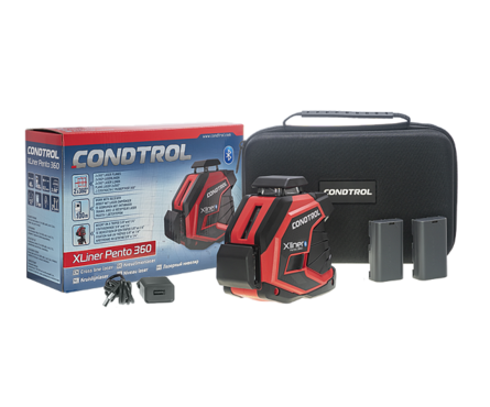 Лазерный нивелир 3 луча XLiner Pento 360G CONDTROL Фотография_4