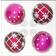 Набор шаров Классик С1115, стекло, цвет красный (4 шт) Фотография_0