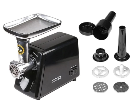 Мясорубка электрическая 1800 Вт, решетка 3/5/7 мм, реверс AMG-352 NORMANN Фотография_1