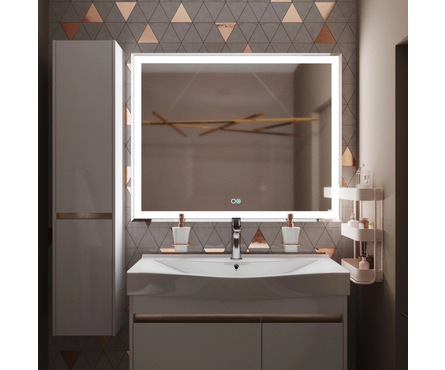 Зеркало Минио-2 1000х800 мм сенсорный выключатель, светодиод. подсветка + подогрев MIXLINE Фотография_6