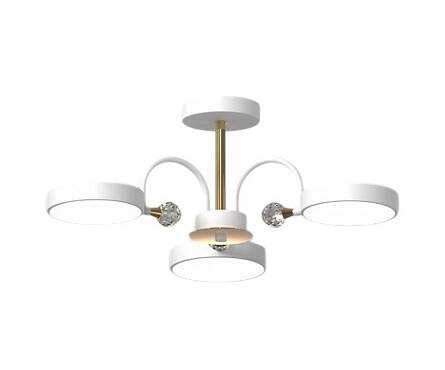 Люстра светодиодная XI3217/3 WT+ GD 54W белый/золото 3000-6000К d 600 мм HN22 Фотография_0