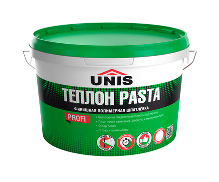 Шпатлевка полимерная Unis Теплон Pasta готовая, 5 кг Фотография_0
