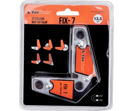 Угольник магнитный для сварки усилие до 13.5 15°, 45°,60°, 90°, 240° FIX-7 FOXWELD Фотография_4