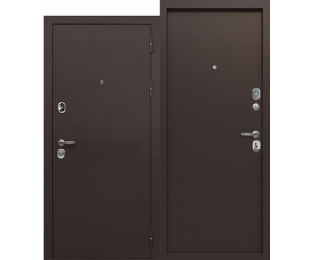 Дверь входная Ferroni 9 см Медный антик металл/металл ППС, правая, 960х2050 мм Фотография_0