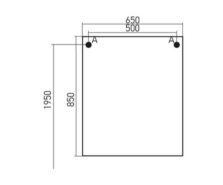 Шкаф навесной Mixline «Боско-65» с зеркалом, белый\венге Фотография_2