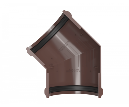 Угол желоба 135° ТехноНИКОЛЬ ПВХ, коричневый Фотография_3