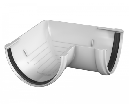 Угол желоба 90° ТехноНИКОЛЬ ПВХ (белый) Фотография_1