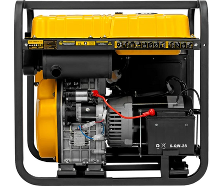 Генератор дизельный 8.5 кВт 230В бак 16 л, электростартер DES-85E DENZEL Фотография_3