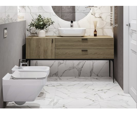 Керамогранит MONT BLANC белый 297х598х7.5 мм Cersanit (0.178 м²/1 шт) 1 сорт Фотография_3