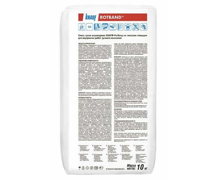 Штукатурка гипсовая универсальная KNAUF Ротбанд 10 кг Фотография_1