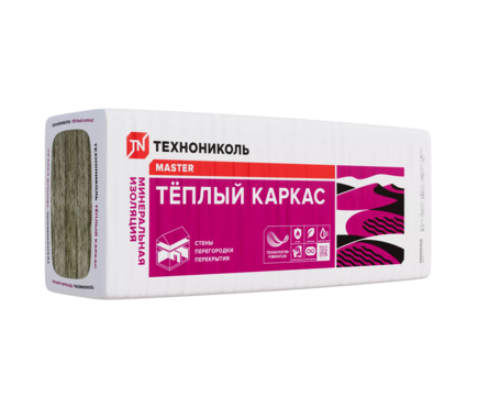 Утеплитель Минвата Технониколь Теплый каркас 37 PN 1200х610х100 мм (3.66 м²/0.366 м³/5 плит) Фотография_0