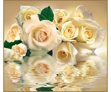 Фотообои VOSTORG Белые розы, 294х260 см  Фотография_0