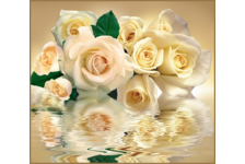 Фотообои VOSTORG Белые розы, 294х260 см 