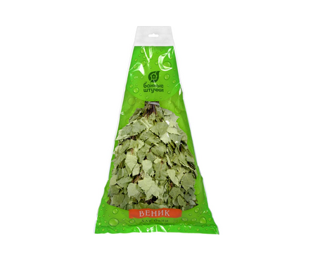 Веник березовый в упаковке БАННЫЕ ШТУЧКИ Фотография_1