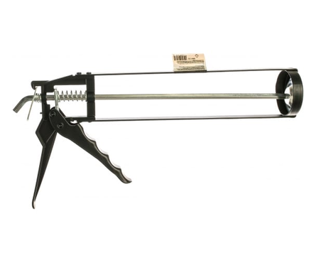 Пистолет для герметика SPARTА скелетный усиленный с фиксатором, 6-гранный шток 7 мм,  310 мл  Фотография_0