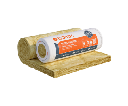Утеплитель Минвата Технониколь Изобокс Теплозащита 44 R 8200х1220х50 мм (20 м²/1 м³/2 мата)  Фотография_1
