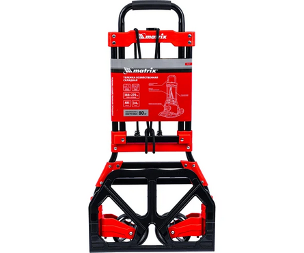 Тележка хозяйственная до 80 кг складная, стальная. 2 колеса MATRIX Фотография_4