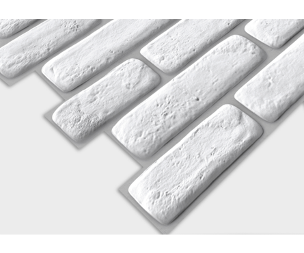 Панель самоклеящаяся ПВХ Кирпич Граф 0.3 мм, 480х491 мм (0.2357 м²) Фотография_1