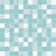 Мозаика Alta Cera Rainfall Aquamarine 305х305 мм, белый, голубой с орнаментом Фотография_0