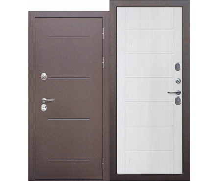 Дверь входная Ferroni ISOTERMA, 11 см, медный антик, астана милки, правая, 860х2050 мм Фотография_0