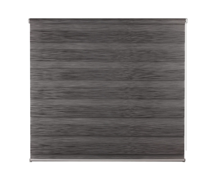 Штора рулонная PRAKTO Day&Night, графит, 80х160 см Фотография_1