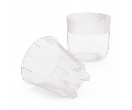 Кашпо для цветов прозрачное с автополивом ЛИНЕЛЬ D 160 мм 2.7 л Фотография_2