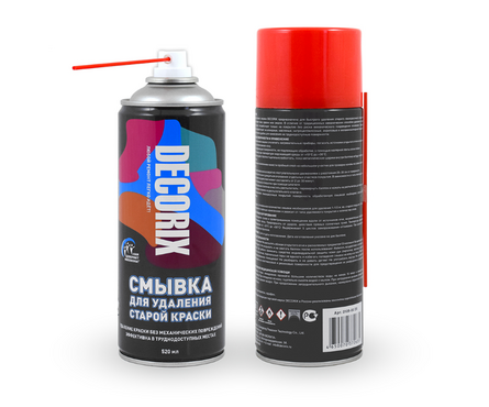 Аэрозольная смывка старой краски DECORIX, 520 мл Фотография_0