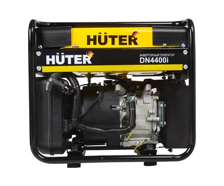 Генератор бензиновый 3.8 кВт 220В бак 10.5 л ручной стартер инвенторный DN 4400i HUTER Фотография_2