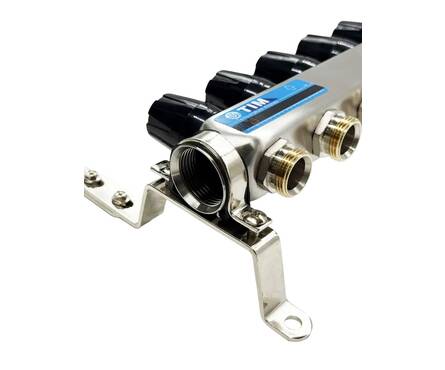 Коллекторная группа без расходомеров без кранов в сборе 6 вых 1х3/4 Фотография_2