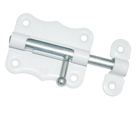 Шпингалет дверной ЗТ2-30 белый МЕТАЛЛИСТ Фотография_0