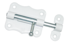 Шпингалет дверной ЗТ2-30 белый МЕТАЛЛИСТ