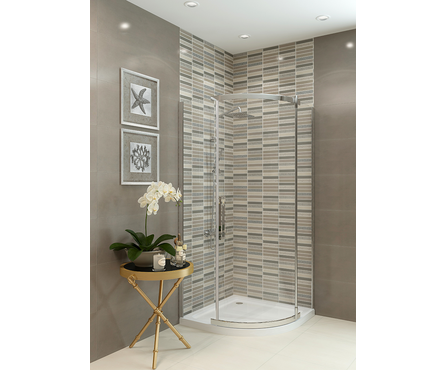 Душевая ширма 890х890х1850х6 мм прозрачное стекло JY050 EvaGold Фотография_2