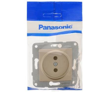 Розетка Panasonic без заземления бронза Karre Plus Фотография_0