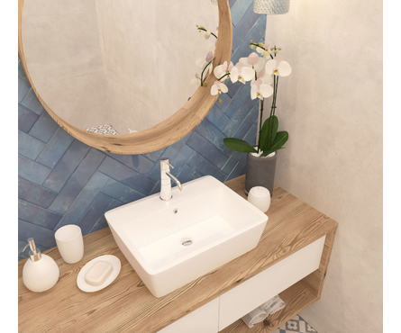 Умывальник на столешницу 530х410х150 мм A060 EVA GOLD Фотография_4