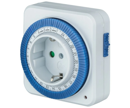 Таймер розеточный электромеханический 61 558 NTR-A-S02-WH Navigator Фотография_0