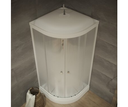 Душевая кабина полукруг 900х900х2150х4 мм низкий поддон Градиент Лайт ТРИТОН Фотография_3