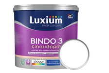 Краска интерьерная моющаяся глубокоматовая латексная ВД ЛЮКСИУМ ДЮЛАКС Bindo 3 белая БАЗА BW 2.5 л