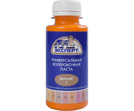 Колер паста Эксперт №2 желтый, 100 мл Фотография_1
